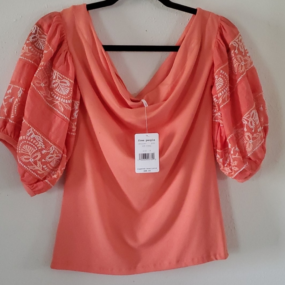 🆕  Free People Rock With It Off-the-shoulder Top - Picture 7 of 7